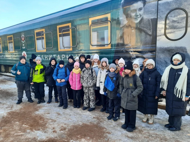 "Поезд Победы" в Старой Руссе.